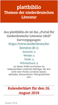 Mobile Screenshot of plattbiblio.de